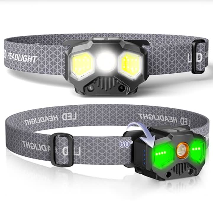 Favorlite 2 Pack Headlamp Rechargeable