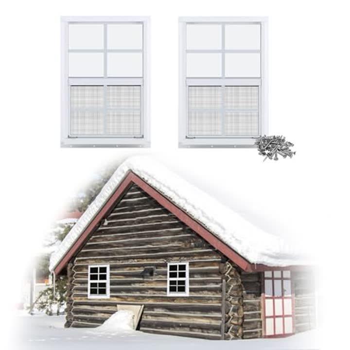 Gaahing 2-Pack 14" x 21" Heavy-Duty Aluminum Shed Windows Kit…